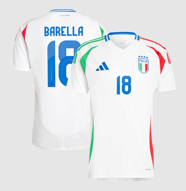 (image for) BARELLA #18 Italy Away Jersey Euro 2024